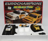A Scalextric Euro Champions boxed set with Opal and Mercedes Touring cars:.