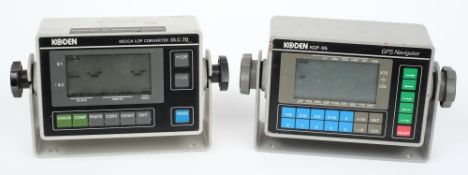 A Koden KGP.95  GPS navigator and a Koden DLC-70 Decca Lop Converter:.