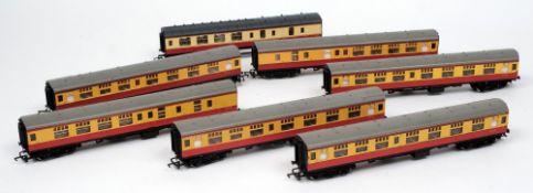 Seven various passenger coaches:.