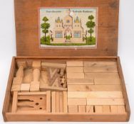 A set of German pine 'Neuverbesserie Gothische Baukunst' building blocks:.