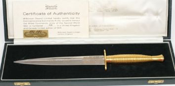 A cased Wilkinson Sword commemorative commando knife:,