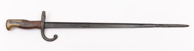 A French 1847 Gras bayonet:,
