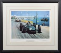 Michael Turner - A signed limited edition print 'Master of Monaco', 208/850:,