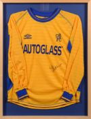 A Chelsea FC Training ground football shirt signed by Zola, together with certificate:,