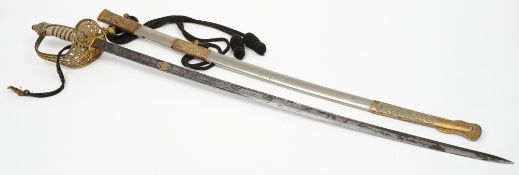 A Venezuelan Officer's dress sword:,