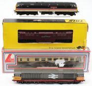 Four various Diesel locomotives, Lima, Trix etc, two boxed:.