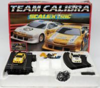 A Scalextric 'Team Calibra' boxed set:.
