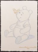 After Walt Disney, a framed lithograph 'Winnie The Pooh and the Honey Tree (1966)':, 65 x 47 cm.