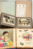 A Victorian scrap album of decoupage,