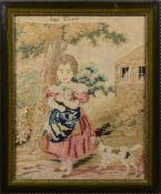 An early 19th century needlework picture.
