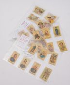 A part set of 'La Mutua' cigarette cards 'Chinese and South African series',