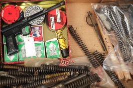 A quantity of air rifle main springs: to include a Weihrauch HQ35/80, BSA mercury and others,