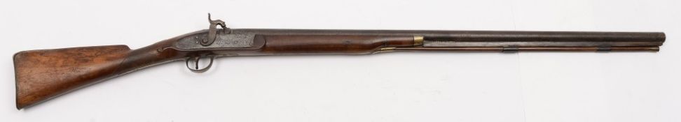 A 19th Century single barrel percussion shotgun:,