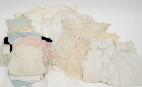 A quantity of  various mid-20th century dolls clothes:.