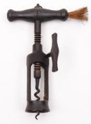 A Victorian open frame mechanical corkscrew:,