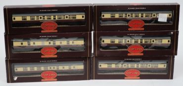 Six various Hornby BR Eastern Region livery coaches, boxed:.