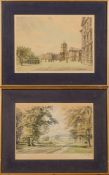 * Dennis Flanders [1915-1994]-
The Royal Military Academy Sandhurst:-
four lithographs
each signed