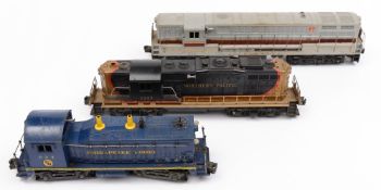 Lionel an American 3RE diesel locomotive No 2349:  in black and gold Northern Pacific livery,
