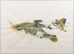 Gordon Mansell (20th century)
'Crashed Hurricane C A 1941 from memory:,
watercolour,