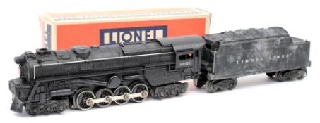 A Lionel 6-6-6 locomotive and tender '2020' in Lionel Lines livery:, the tender with original box,