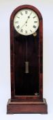 A small English Victorian mahogany regulator: the eight-day duration weight-driven timepiece