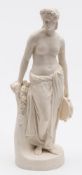 A Copeland parian figure 'The Dancing Girl Reposing': made for the Art Union of London: modelled