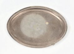 A George III teapot stand, maker Peter, Ann and William Bateman, London, 1801:, of oval outline,