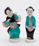 Two Royal Worcester figures 'Chinoiserie Boy' and 'Chinoiserie Girl': modelled by Gwendoline