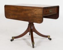 A Regency mahogany drop flap breakfast table:,
