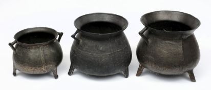 A late 17th/ early 18th Century bronze cauldron by John Sturton I, South Petherton, Somerset:,