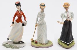 A group of three Royal Worcester figures 'Marion',