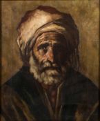 English School late 19th Century- 
Portrait of a Turkish elder, head and shoulders,