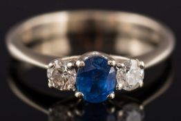 An 18ct white gold,