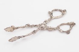 A pair of Victorian silver sugar nips, maker Paul Storr, London,
