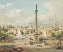* Max Hofler [1892-1963] - 
Trafalgar Square:-
signed
oil on board
28 x 33.5cm.