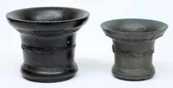 A large 17th century bronze mortar, possibly Whitechapel:,