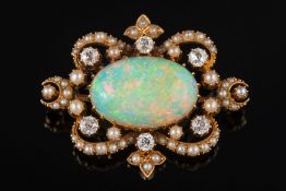 An early 20th Century gold, opal,