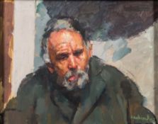 * Robert O Lenkiewicz [1941-2002]-
Portrait study of a Man, Project 15 Death,