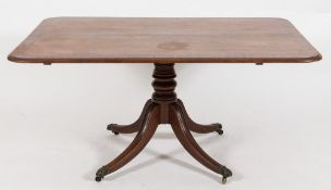 A Regency mahogany breakfast table:,