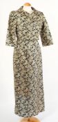 A Harrods, gold and silver thread two piece dress suit,