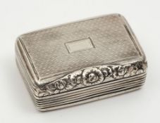 A George IV silver vinaigrette, maker Thomas Edwards, London, 1822: of rectangular outline,