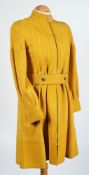 Two frock coats, two woolen coats, a suede coat and a khaki coat:.