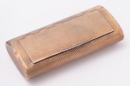 A George III silver gilt snuff box, maker Thomas Phipps & Edward Robinson, London, 1805: crested,