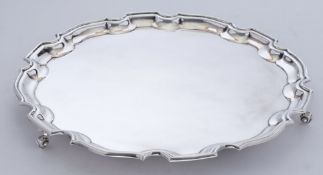 An Elizabeth II silver salver, maker FH, Birmingham,