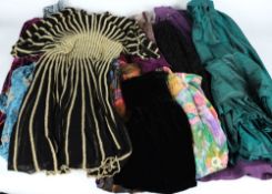 A collection of various skirts including Monsoon, Carol Little, Tilbes, Ralph Lauren, Anne Brooks,