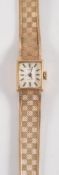 A lady's 9ct gold 'Tissot' wristwatch:,