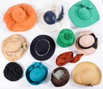 A group of various lady's hats:.