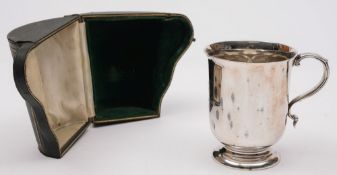 A  George V silver Christening mug, maker Goldsmiths & Silversmiths Co Ltd, London 1925:,