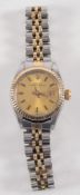 A lady's Rolex Oyster Perpetual two colour wristwatch:,
