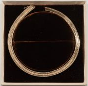 A 9ct gold collar necklace:, approximately 49gms gross weight,